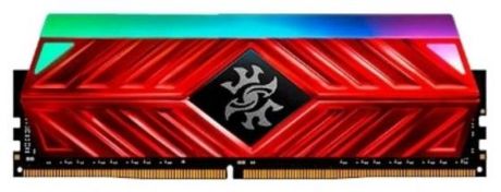 8GB ADATA DDR4 3600 DIMM XPG SPECTRIX D80 RGB Red Gaming Memory AX4U360038G18A-SR80 Non-ECC, CL18, 1.35V, Heat Shield, RTL, (774442)
