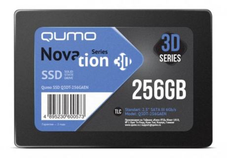 Твердотельный накопитель SSD 2.5" 256 Gb QUMO Q3DT-256GAEN Read 560Mb/s Write 540Mb/s 3D NAND TLC