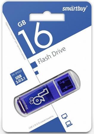 Флешка 16Gb Smart Buy Glossy USB 3.0 синий SB16GBGS-DB