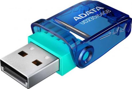 Флеш накопитель 64GB A-DATA UD230, USB 2.0, Cиний