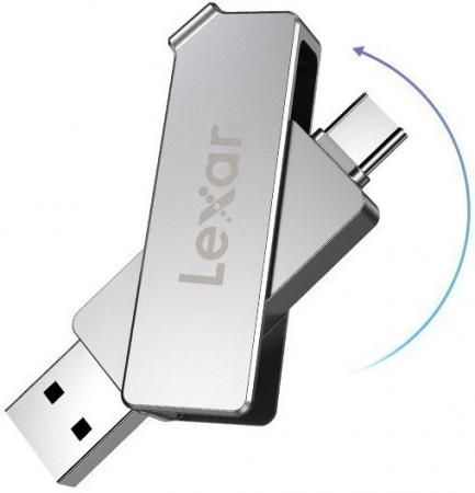 32GB Lexar Dual Type-C and Type-A USB 3.1 flash drive, up to 130MB/s read
