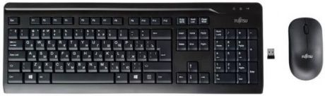 Клавиатура беспроводная Fujitsu Fujitsu LX410 USB черный
