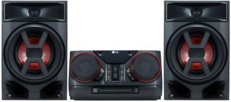 Минисистема LG CK43 черный 300Вт/CD/CDRW/FM/USB/BT