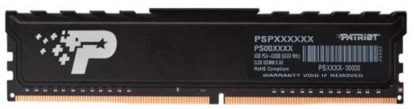 Оперативная память 8Gb (1x8Gb) PC4-25600 3200MHz DDR4 DIMM CL22 Patriot PSP48G320081H1