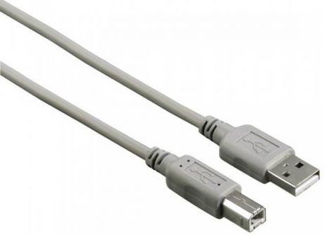 Кабель USB 2.0 AM-BM 5м Hama H-29195 серый