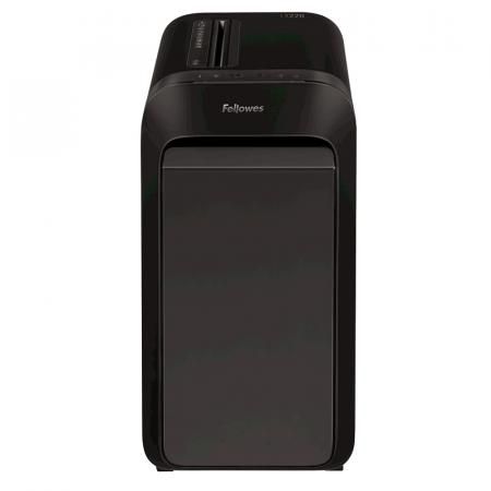 Шредер Fellowes PowerShred LX220 черный (секр.P-4)/перекрестный/20лист./30лтр./скрепки/скобы/пл.карты