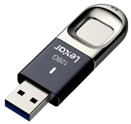 LEXAR 128GB Fingerprint F35 USB 3.0 flash drive, up to 150MB/s read and 60MB/s write, Global EAN: 843367119813