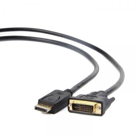 Кабель DVI DisplayPort 1.8м Gembird CC-DPM-DVIM-6 круглый черный