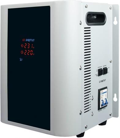 Стабилизатор ЭНЕРГИЯ Нybrid 2000 Входное напряжение по точности: 130-250В, по защите: 95-275В.