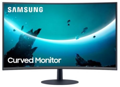 Монитор 27" Samsung C27T550FDI черный VA 1920x1080 250 cd/m^2 4 ms (G-t-G) HDMI DisplayPort VGA Аудио LC27T550FDIXCI