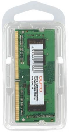 Оперативная память для ноутбука 8Gb (1x8Gb) PC4-21300 2666MHz DDR4 SO-DIMM CL19 QUMO QUM4S-8G2666P19