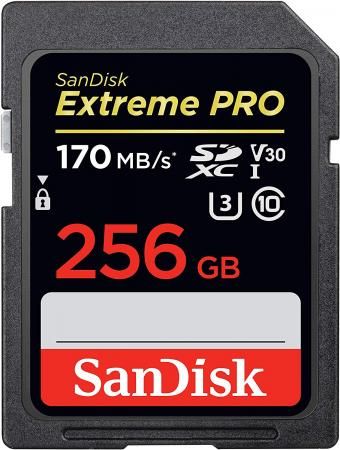 Флеш-накопитель Sandisk Карта памяти Sandisk Extreme Pro SDXC Card 256GB - 170MB/s V30 UHS-I U3 SDSDXXY-256G-GN4IN