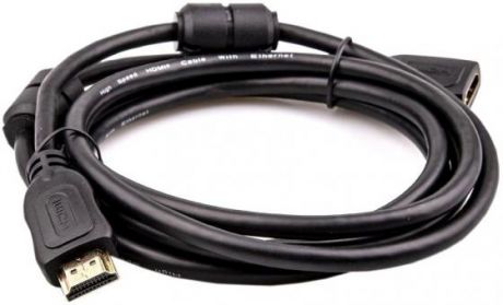 Кабель HDMI 2м TELECOM TCG200MF-2M круглый черный