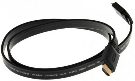 Кабель HDMI 1м VCOM Telecom CG522F-1M плоский черный