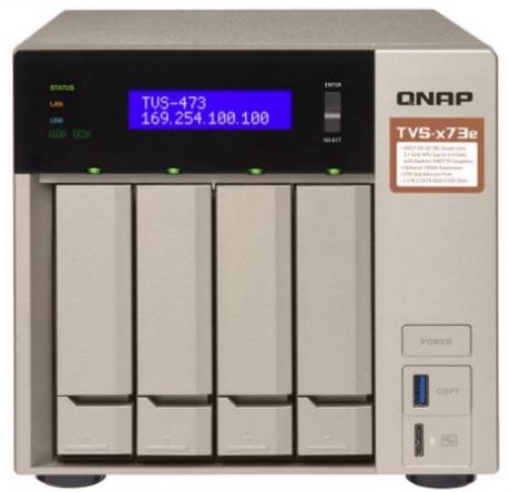 Сетевое хранилище NAS Qnap Original TVS-473E-8G 4-bay