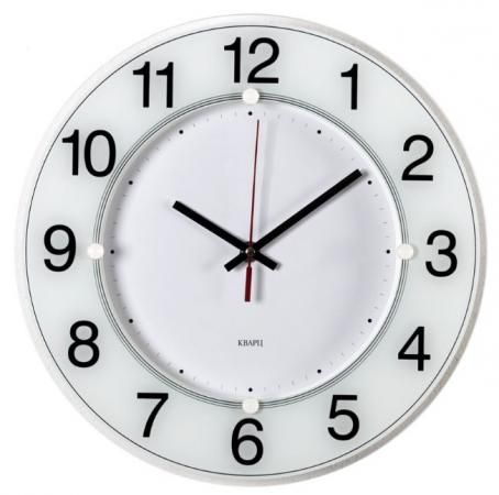 Часы настенные аналоговые Бюрократ WALLC-R84P D31см белый