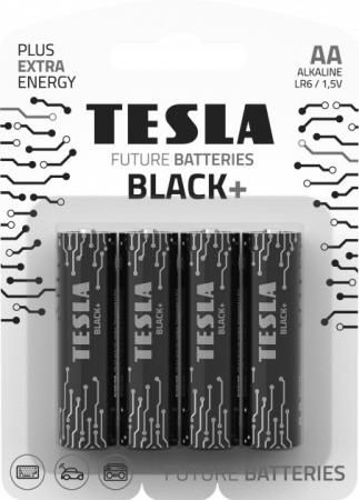 Батарейки Tesla BLACK AA+4ks Alkaline AA (LR06, пальчиковая, блистер/ 4 ks)