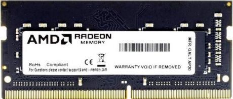 Оперативная память для ноутбука 8Gb (1x8Gb) PC4-24000 3000MHz DDR4 SO-DIMM CL16 AMD R948G3000S2S-UO 182248