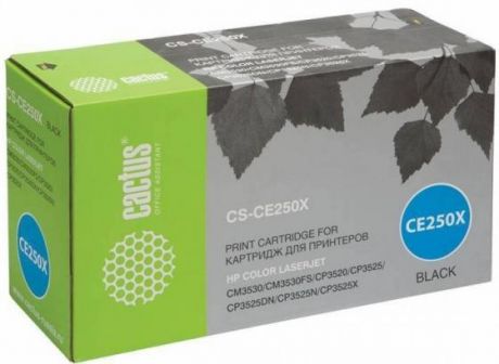 Тонер-картридж Cactus CS-CE250X для HP CLJ CP3525/CM3530 черный 10500стр