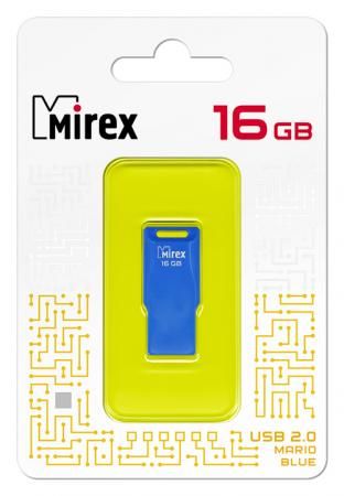 Флеш накопитель 16GB Mirex Mario, USB 2.0, Голубой