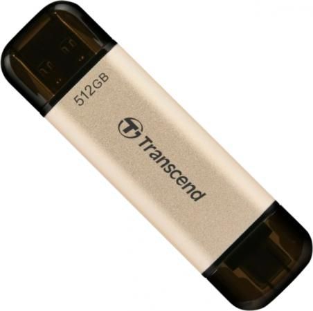 Флеш-накопитель Transcend USB Накопитель Transcend 128GB, JETFLASH USB3.2, TLC, High Speed, Type-C и Type A (420/400 МБ/с)