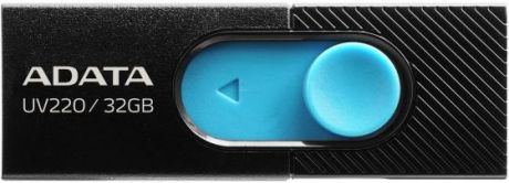 Флешка 32Gb A-Data UV220 USB 2.0 черный голубой
