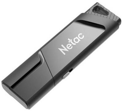 Флеш Диск Netac U336S 64Gb <NT03U336S-064G-30BK>, USB3.0, пластиковая с защитой от записи