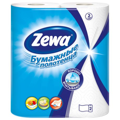 Бумажные полотенца Zewa, 2 рулона
