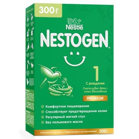 Смесь Nestogen-1 300г молочная картон с рождения