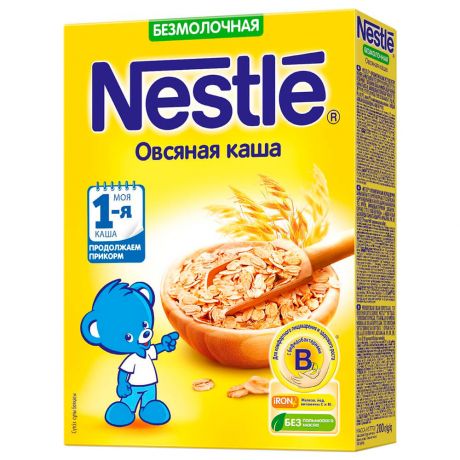 Каша Nestle 200г без молочная овсяная с 6 месяцев