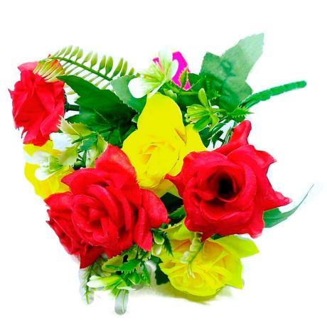 Букет искусственных цветов розы 30см р100