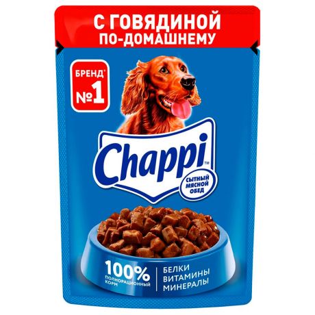 Корм для собак Chappi 85г с говядиной по-домашнему