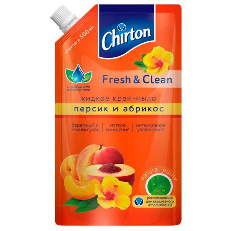 Жидкое крем-мыло Chirton 500мл персик и абрикос