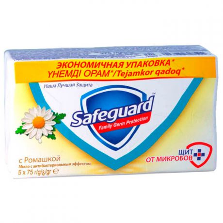 Мыло Safeguard 5*70г ромашка с антибактериальным эффектом