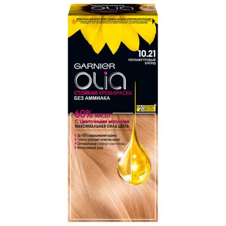 Краска для волос Garnier Olia 10.21 перламутровый блонд