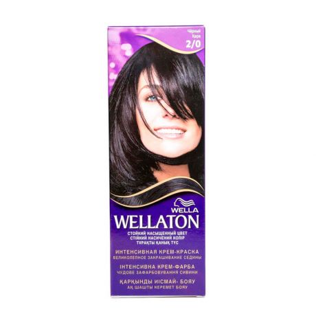 Краска для волос Wellaton 2/0 черный