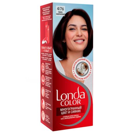 Краска для волос Londa крем 4/76 темно-каштановый