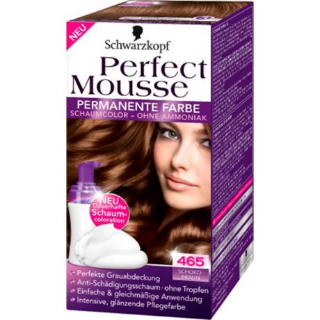 Краска для волос Perfect Mousse 465 шоколадный каштан