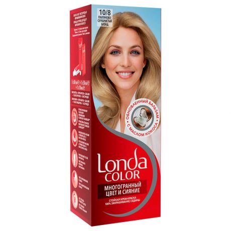 Краска для волос Londa крем 10/8 платиново-серебристый
