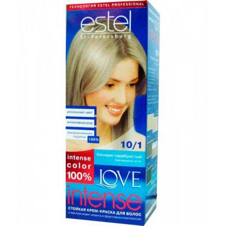 Краска для волос Estel Love 10/1 блондин серебристый