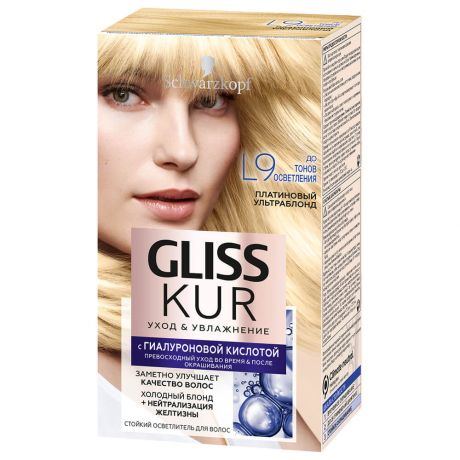 Краска для волос Gliss Kur l9 платиновый Ultra блонд