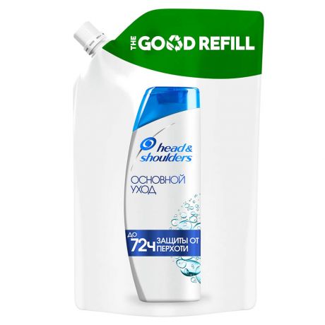 Шампунь Head and Shoulders 480мл основной уход дой пак