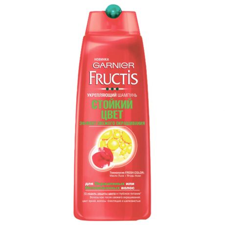 Garnier Fructis Шампунь " Fructis, Стойкий цвет ", укрепляющий, для окрашенных или мелированных воло