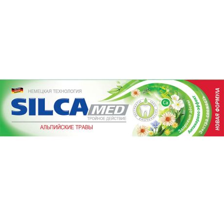 Зубная паста Silca Med 130г альпийские травы