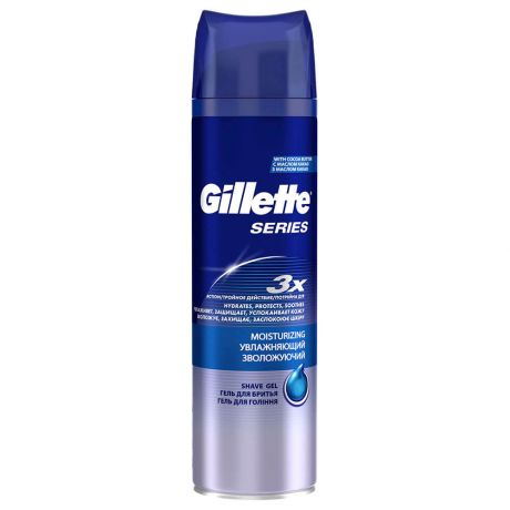 Гель для бритья Gillette 200мл сириес увлажняющий