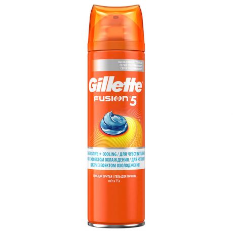 Гель для бритья Gillette 200мл фьюжен для чувствительной кожи охлаждающий