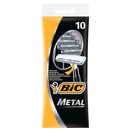 Станок BIC 10шт метал одноразовый