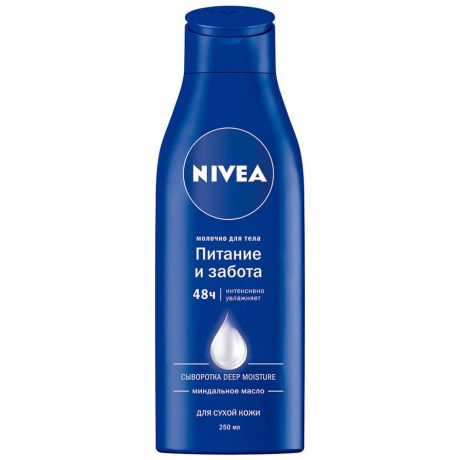 Молочко для тела Nivea 250мл для сухой кожи