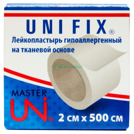 Лейкопластырь Master Uni фикс 2 х 500 см на тканевой основе