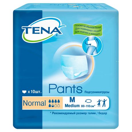 Tena Pants Трусы-подгузники, размер M (80-110см), 10шт